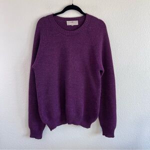 Peruvian Connection Women's Purple Crewneck Alpaca Sweater